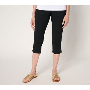 Women Control Women's Petite Pants PS Tummy 86 Capri Black A691355